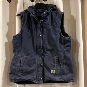 Carhartt Sandstone Berkeley Sherpa Lined Hooded Vest